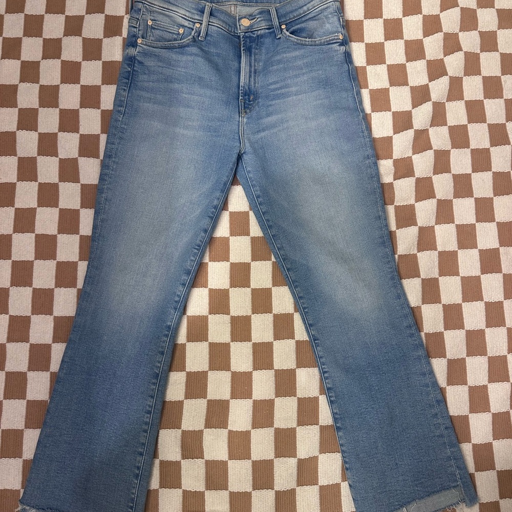 MOTHER The Insider Crop Step Fray